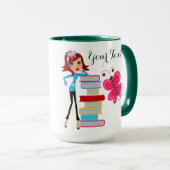 #1 Hinzufügen Ihrer Text-Ringer-Tasse Tasse (VorderseiteRechts)