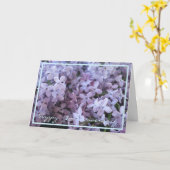 1. Hochzeit Jahrestag wünscht Lilac Elegant Karte (Gelbe Blume)