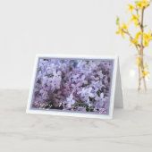 1. Hochzeit Jahrestag wünscht Lilac Elegant Karte (Gelbe Blume)