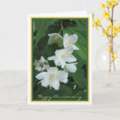 1. Hochzeit Jasmine Elegant zum Jubiläum Karte (Gelbe Blume)