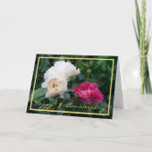 1. Hochzeit Jubiläum wünscht Cream-Rose Karte (Vorderseite)