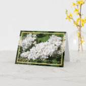 1. Hochzeit Jubiläum wünscht White Lilac Elegant Karte (Gelbe Blume)