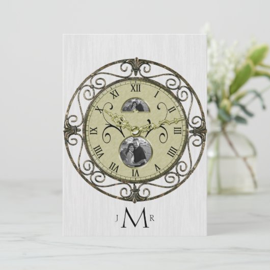 1. Hochzeitsfeier Einladung (Stehend Vorderseite)