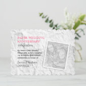 1. Hochzeitsfeier Einladung (Stehend Vorderseite)