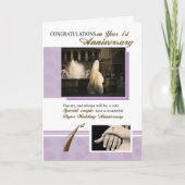 1. Hochzeitsfeier Karte (Vorderseite)