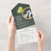 1. Hochzeitstag All In One Einladung (Abreißen)