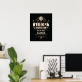 1. Hochzeitstag | | Elegant Poster (Heimbüro)