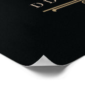 1. Hochzeitstag | | Elegant Poster (Ecke)