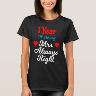 1. Hochzeitstag für Frauen Ihre Frau immer R T-Shirt