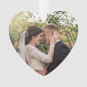 1. Hochzeitstag-Golddiamant-Andenken Ornament (Rückseite)