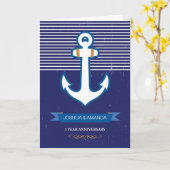 1. Hochzeitstag, Individuelle Name, Marine Karte (Gelbe Blume)