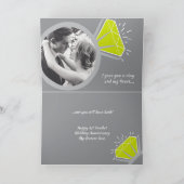 1. Hochzeitstag, jetzt Foto Karte (Innenseite)