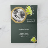 1. Hochzeitstag, jetzt Foto Karte (Innenseite)