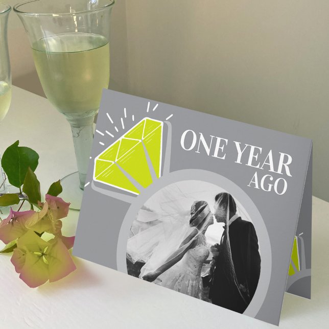 1. Hochzeitstag, jetzt Foto Karte