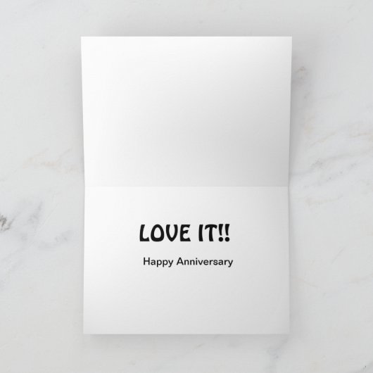 1. Hochzeitstag Karte (Innenseite)