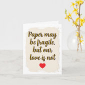 1. Hochzeitstag Karte Papier zuerst (Gelbe Blume)