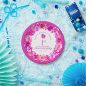 1. Hochzeitstag Party pink pansy Pappteller (Party)