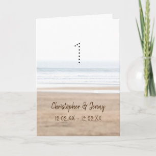 1. Hochzeitstag Surfstrand Karte