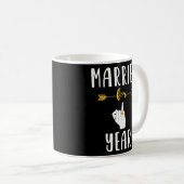 1. Hochzeitstag Verheiratetes Ehemann Kaffeetasse (VorderseiteRechts)