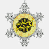 1 Hockey Vater Weihnachtsbaum Snowflake Ornament (Vorderseite)