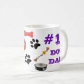 1 Hund Vater mit Dog Toy Graphics Kaffeemaschine T Kaffeetasse (VorderseiteRechts)
