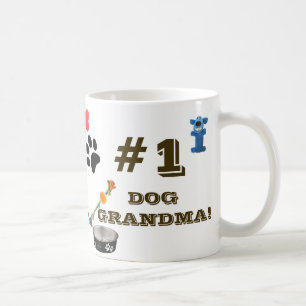 1. Hunde Oma mit Hunde-Spielzeug-Grafik Kaffeemasc Kaffeetasse