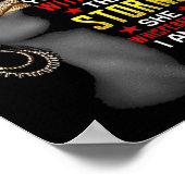 1 Ich bin die starke afrikanische Königin Girls Bl Poster (Ecke)