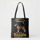 1 Ich Weckte jeden Morgen mit einem Beagle an mein Tasche (Vorderseite)