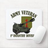 1. Identifikations-Veteran - Haubitze M109 Mousepad (Mit Mouse)