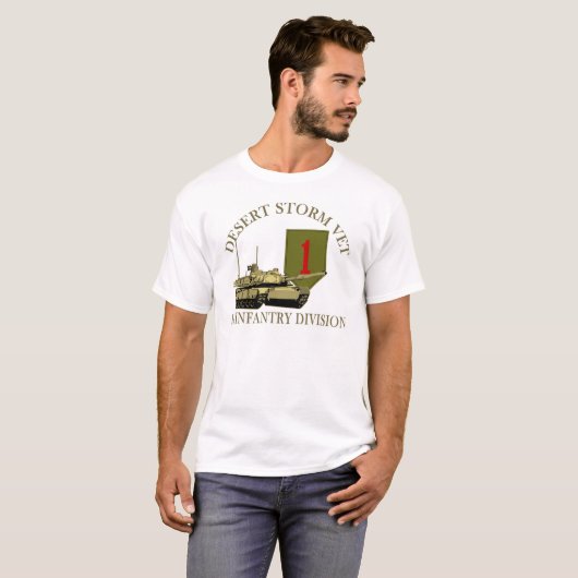 1. Identifikations-Wüstensturm-Tierarzt T-Shirt (Vorne ganz)