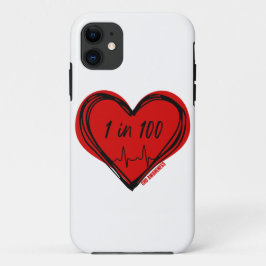 1 in 100 CHD Awareness Phone Case