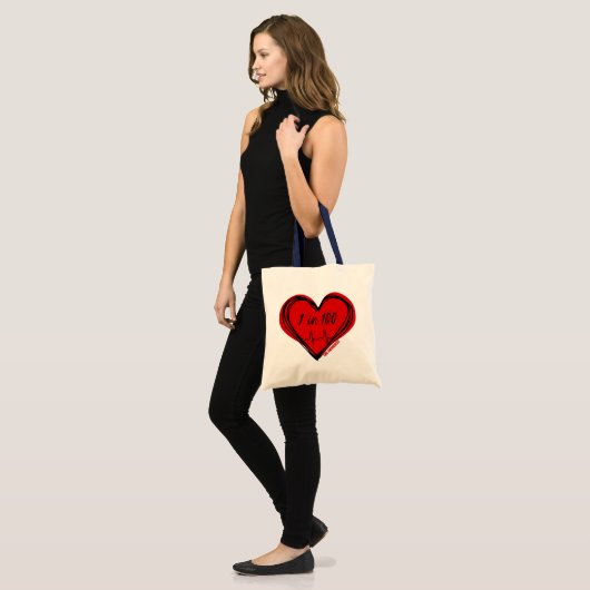 1 in 100 CHD-Tasche Tragetasche (Vorderseite (Model))