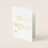 ✨ 1 in 1 Million Danke, dass Sie elegante Gold Sta Folienkarte (Vorderseite)