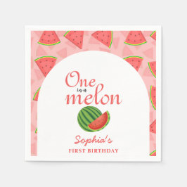 1 in A Melon Watermelon 1. Geburtstag Serviette