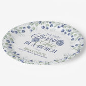 1 in einem Haufen zum ersten Geburtstag Pappteller (Schrägansicht)