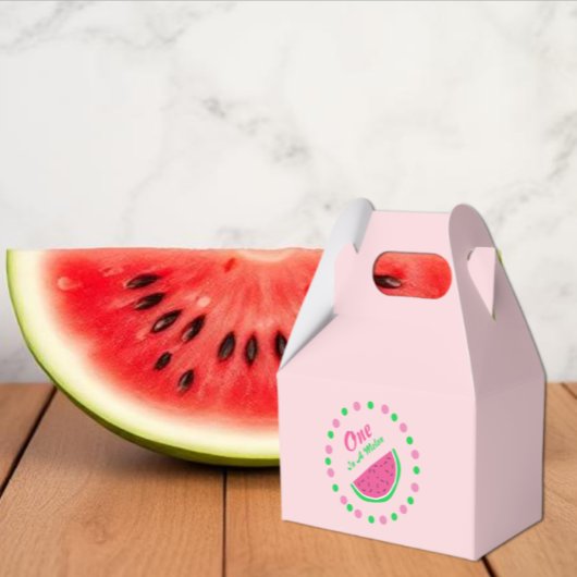 1 in einem Melon 1. Geburtstag Geschenkschachtel