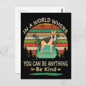 1 in einer Welt, in der man alles sein kann, was g Postkarte (Vorne/Hinten)