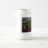1. Infanterie-Abteilung Geschenk Stein Bierglas (Vorderseite Links)