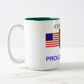 1. INFANTERIE-ABTEILUNGS-KALTER KRIEGS-TASSE ZWEIFARBIGE TASSE (Links)