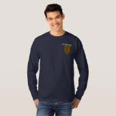1. Infanterie-Abteilungs-langes Hülsen-T-Shirt T-Shirt (Vorne ganz)