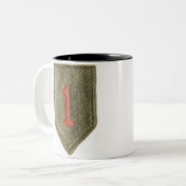 1. Infanterie-Abteilungs-Tasse Zweifarbige Tasse (Vorderseite Links)