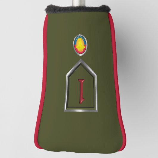 1. Infanterie Div "Big Red One" Golf Headcover (Rotieren 90)