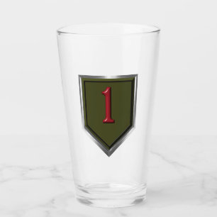 1. Infanterie-Division „Big Red One“ Aufnäher Glas