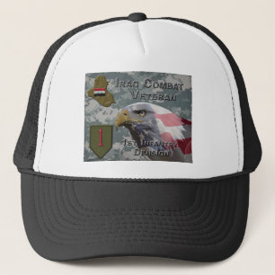 1. Infanterie-Division Irak-Kampf-Veteran Truckerkappe
