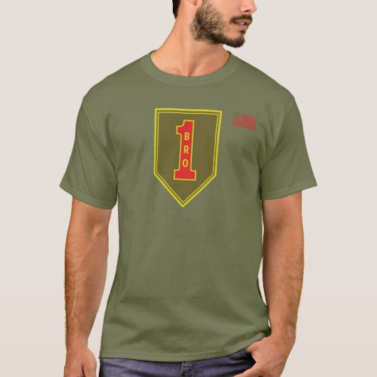 1. Infanterie Division Patch Big Red One T-Shirt (Vorderseite)