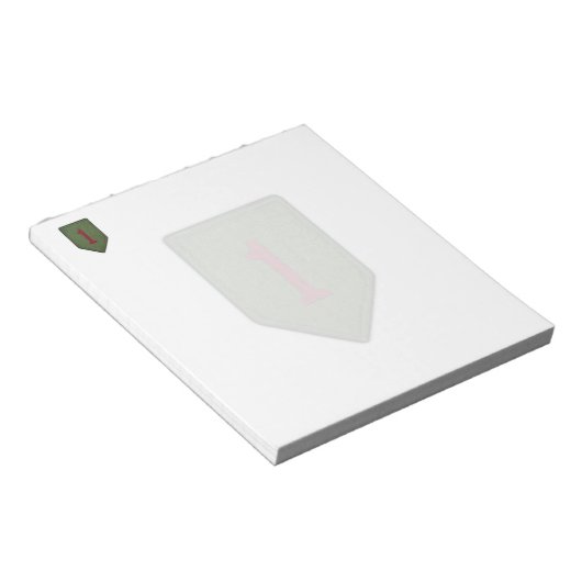 1. Infanterie-Patch Notepad Notizblock (angewinkelt)