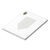 1. Infanterie-Patch Notepad Notizblock (Rotiert)