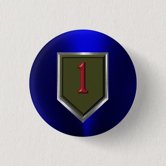 1. Infanterieabteilung "Big Red One" Button (Vorderseite)