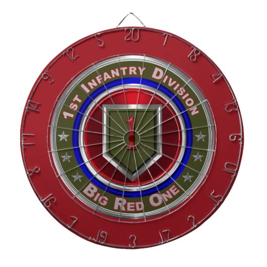 1. Infanterieabteilung "Big Red One" Dartscheibe (vorne)