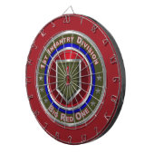1. Infanterieabteilung "Big Red One" Dartscheibe (Vorderseite rechts)